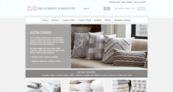Desktop Screenshot of cushionwarehouse.co.uk