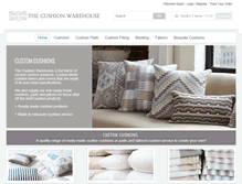 Tablet Screenshot of cushionwarehouse.co.uk